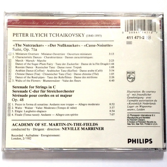 🦋 Nutcracker Suite and Serenade for Strings by Tchaikovsky CD - Picture 2 of 4